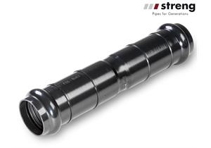 STRENG HDPE Doppelmuffen zu Kabelschutzrohren NW 63 (K55) mm KSR schwarz
