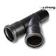 STRENG Kanalrohr Abzweiger 45° HSP PE100 EGAL Ø 100/100 mm mit Dichtung