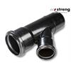 STRENG Kanalrohr Abzweiger 45° HSP PE100 reduziert Ø 200/110 mm mit Dichtung
