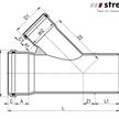 STRENG Kanalrohr Abzweiger 45° KGEA-PP SN8 Ø 200/110mm mit Dichtung | Bild 2
