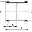 Streng Kanalrohr Doppelmuffe Ø 110mm mit Anschlag PP-HM SN8 inkl. Dichtung Steckmuffen | Bild 2