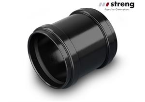 STRENG Kanalrohr Überschiebemuffe HSP PE100 Ø 250 mm mit Dichtung