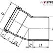 STRENG Kanalrohrbogen HSP PE 30° Ø 250 mm mit Dichtung - SPX | Bild 2