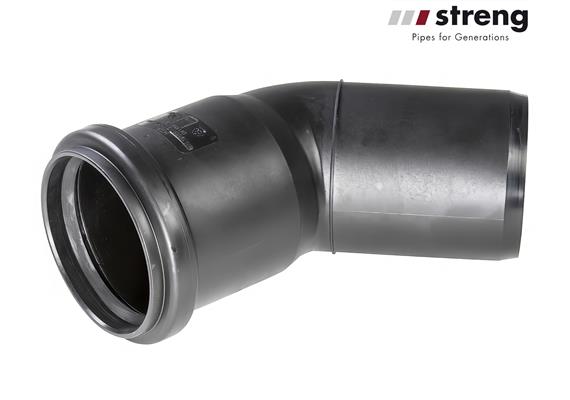 STRENG Kanalrohrbogen HSP PE 30° Ø 250 mm mit Dichtung