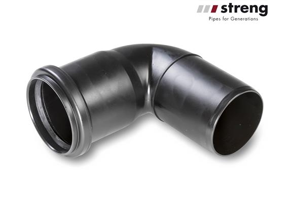 STRENG Kanalrohrbogen HSP PE 88.5° Ø 200 mm mit Dichtung