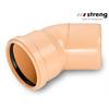 STRENG Kanalrohrbogen PP-HM SN8 S 13.3 Ø 110mm 45° mit Dichtung