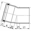 Streng Kanalrohrbogen PP-HM SN8 S 13.3 Ø 125mm 15° mit Dichtung | Bild 2