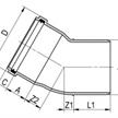 Streng Kanalrohrbogen PP-HM SN8 S 13.3 Ø 125mm 30° mit Dichtung | Bild 2