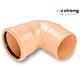 STRENG Kanalrohrbogen PP-HM SN8 S 13.3 Ø 125mm 88.5° mit Dichtung