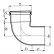 Streng Kanalrohrbogen PP-HM SN8 S 13.3 Ø 160mm 88.5° mit Dichtung | Bild 2