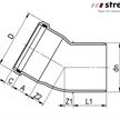 STRENG Kanalrohrbogen PP-HM SN8 S 13.3 Ø 200mm 30° mit Dichtung | Bild 2