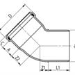 Streng Kanalrohrbogen PP-HM SN8 S 13.3 Ø 315mm 45° mit Dichtung | Bild 2