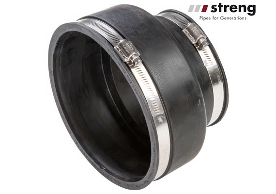STRENG Kanalübergang-Flex Betonrohre dn 125mm Ø 170-192 auf 121-136 mm 0.6 bar