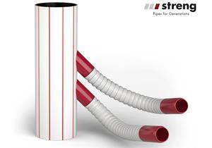 STRENG Kandelaberfundament Typ C D 250mm 2x Abgang Flex 72/60mm