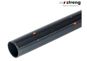 STRENG KSR-Längsverschluss-Rohr aus PE glatt Ø 163/150mm L 5m - SYM