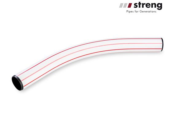 STRENG PE Bogen 45° starr dn 112/100 mm R 1000 mm zu Kabelschutzrohren KSR