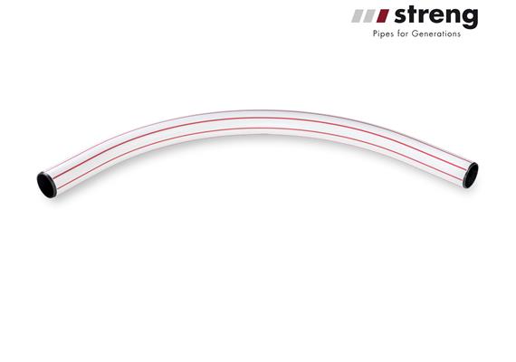 STRENG PE Bogen 90° starr dn 132/120 mm eng R 1000 mm zu Kabelschutzrohren KSR - PLA