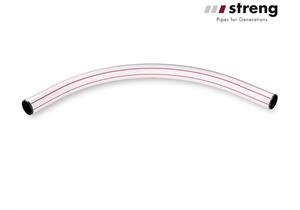 STRENG PE Bogen 90° starr dn 92/80 mm lang R 800 mm zu Kabelschutzrohren KSR
