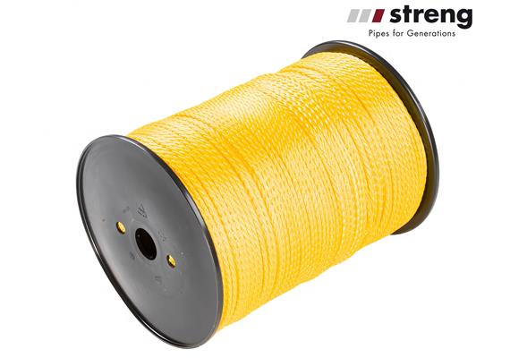 STRENG PP Einblasschnur gelb Ø 4 mm Rolle 500m Reisfestigkeit 380kg