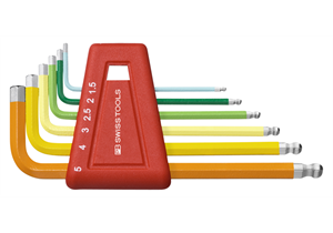 SWISSTOOLS Winkelschraubenzieherset PB 212 CN bis Gr.5 - EHD