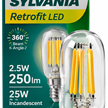 SYLVANA LED Signallampe klar 2W 230V E14 26 x 58mm 180lm | Bild 2