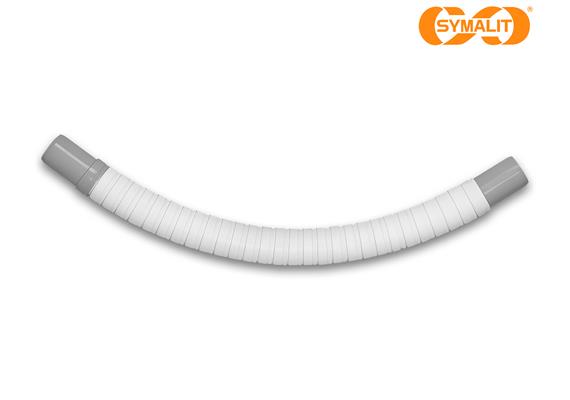 SYMALIT Flexbogen kurz 45° Ø 72/60 mm L 730mm weiss SYSTAflex PE KSR - SYM