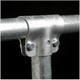 T-Schelle geschlossen verzinkt Durchgang 1 1/2 Abgang 1 1/2" mit Schrauben M10 x 30 - GLX