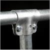T-Schelle geschlossen verzinkt Durchgang 1 1/2 Abgang 1 1/2" mit Schrauben M10 x 30
