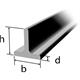 T-Stahl scharfkantig 30 x 30 x 4mm, RSt37-2 warmgewalzt roh