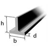 T-Stahl scharfkantig 50 x 50 x 4mm, RSt37-2 warmgewalzt roh