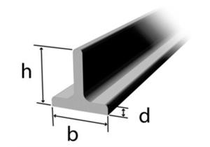 T-Stahl scharfkantig 50 x 50 x 4mm, RSt37-2 warmgewalzt roh