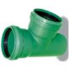 T-Stück 87° PP KG2000 NW 100/110 mit Dichtung grün