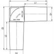 Tauchbogen 90° Ø 110mm PE-SP für PE, PP, PVC und Zementrohre mit Griff gespritzt schwarz | Bild 2