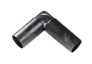 Tauchbogen 90° Ø 110mm PE-SP für PE, PP, PVC und Zementrohre mit Griff gespritzt schwarz