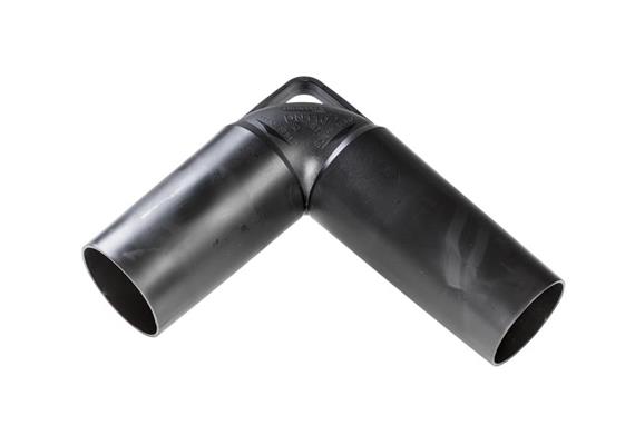 Tauchbogen 90° Ø 250mm PE-SP für PE, PP, PVC und Zementrohre mit Griff gespritzt schwarz