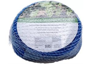 TEGUM Peflex 453 SB 2 x 5 m Vogelschutznetz blau, schützt Obst, Gemüse, Kulturen
