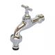 TEGUM Tegufix Auslaufhahn mit Knebelgroff G 1/2" chrom Anschluss/Ausgang G 3/4"