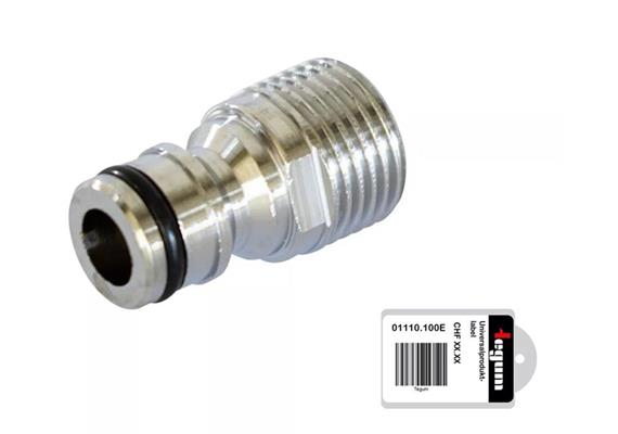 TEGUM Tegufix G Stecknippel 1/2" mit Aussengewinde verchromt