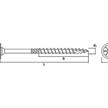 Tellerkopf-Holzbauschrauben TBS Torx 30 mit Schaft und Antrieb 6 x120 TK 15.5mm | Bild 2