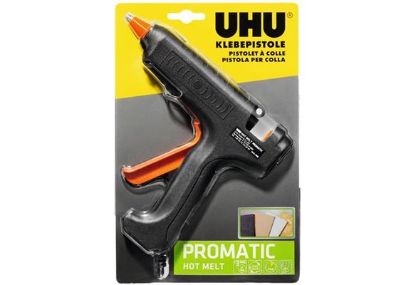 UHU Klebepistole HOT MELT Promatic, Ø11 Patronen (Heissklebe-/Schmelsklebe Pistole)