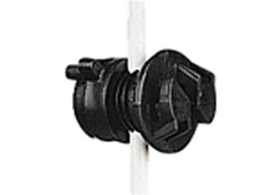 Universalisolator Gallagher schwarz für Pfähle mit Ø 4 - 10mm 20Stk. - 053