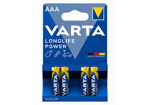 VARTA Batterie Longlife Power AAA Pack mit 4 Stück