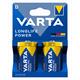 VARTA Batterie Longlife Power D Pack mit 2 Stück