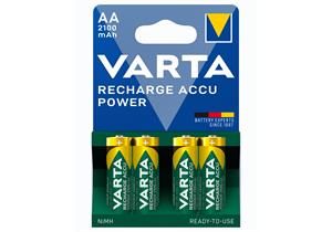 VARTA Batterie Recharge Accu Power AA 2100 mAh Pack mit 4 Stück - EHD