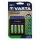 VARTA Batterieladegerät LCD Plug Charger lädt 2 oder 4 AA AAA oder 1x 9V Batterie - EHD