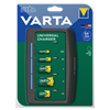 VARTA Batterieladegerät Universal Charger lädt 2 oder 4 AA AAA C D oder 1x 9V Batterie - EHD