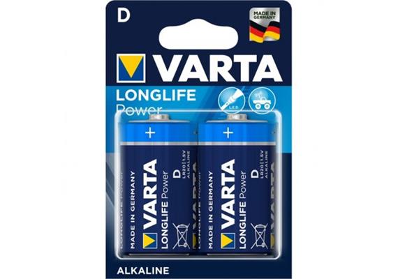 Varta Batterien Longlife Power D 2x LR20, Mono +0.80vRG