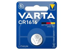 Varta Knopfzellen Batterie CR1616 3V 55m/Ah Pack mit 1Stk.