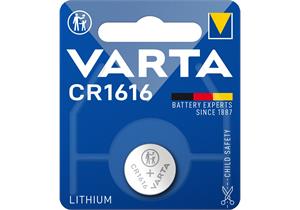 VARTA Knopfzellen-Batterie CR1616 Pack mit 1 Stück - EHD