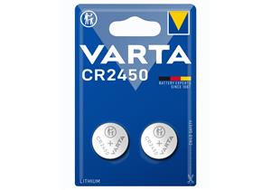 VARTA Knopfzellen-Batterie CR2450 Pack mit 2 Stück - EHD